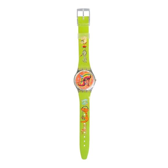 Vintage Swatch Watch STILETTO GK270 1998 Limited Edition Design by Cisco Jimenez - Picture 4 of 11